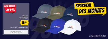 Spardeal des Monats bei SportSpar – ellesse Maller Herren Cap mit 81% Rabatt!