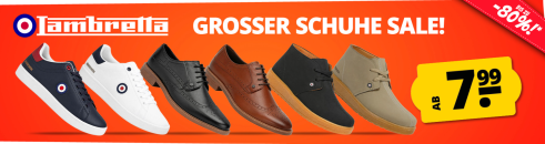 SportSpar.de – Grosser Lambretta Schuhe Sale – bis 80% Rabatt!