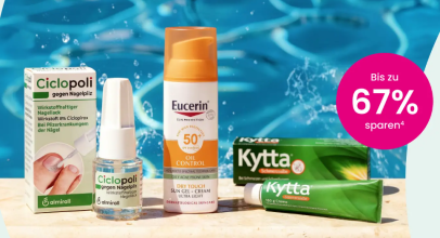SUMMER SALE bei DocMorris – Preisknüller – bis zu 67% Rabatt!