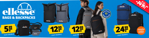 SportSpar – ellesse BAGS & BAGPACKS – bis 74% Rabatt!