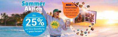 Sommer Aktion bei Smartphoto – Bis 25% Rabatt auf eure Bestellung + gratis Versand!