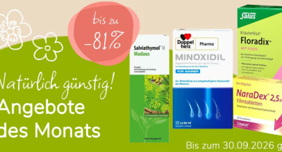 Aliva Apotheke – Angebote des Monats – bis zu 81% Rabatt!
