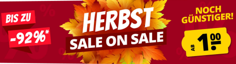 SportSpar – Herbst Sale on Sale – bis zu 92% Rabatt!