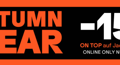 SportScheck – AUTUMN WEAR – 15% on Top auf Jacken & Oberteile!