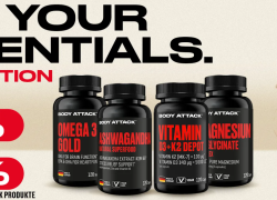 Body Attack – AKTION – 25% Rabatt auf Vitalstoffe + 20% Rabatt auf nicht reduzierte Body Attack Produkte!