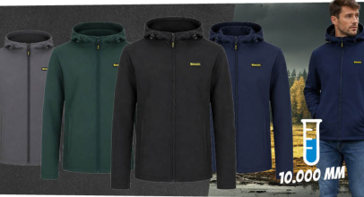 SportSpar – Bench 10.000 mm Wassersäule Herren Softshell Jacke – mit 65% Rabatt!
