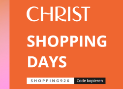 Christ – Shopping Days – bis 25% Rabatt!
