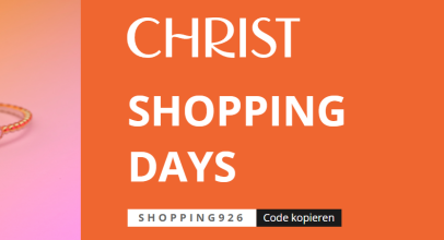 Christ – Shopping Days – bis 25% Rabatt!