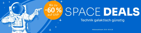 Computeruniverse – SPACE DEALS – bis zu 60% Rabatt!