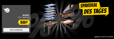 Spardeal des Tages bei SportSpar – MUWO “Masterplay” 12-in-1 Multigame Spieletisch für 50€!