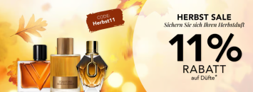 HERBST SALE bei Parfümerie Pieper – 11% Rabatt auf Düfte!
