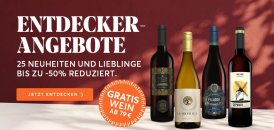 VINOS – Entdecker-Angebote und Oktober Highlights mit bis zu 50% Rabatt!