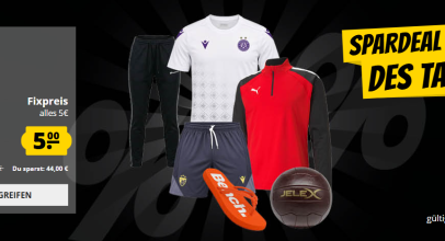Spardeal des Tages bei SportSpar – Fixpreis Angebote – ausgewählte Artikel für je 5€!