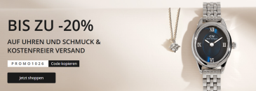 Christ – bis zu 20% Rabatt auf Uhren und Schmuck +  kostenfreier Versand!