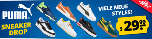 SportSpar – PUMA Sneaker Drop – bis 77% Rabatt!