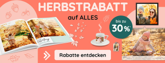 myphotobook – HERBSTRABATT – bis 30% Rabatt auf alles!