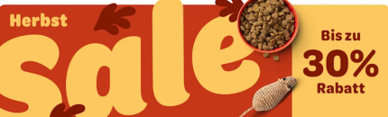 ZooPlus – HERBST SALE auf Hunde- und Katzenzubehör!