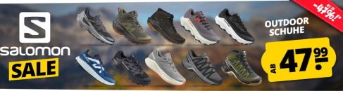SportSpar – SALOMON SALE – Outdoor Schuhe – bis zu 47% Rabatt!