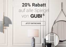 Found 4 you: 20% Rabatt auf alle Spiegel von GUBI!