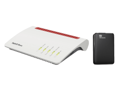 WLAN Mesh Router AVM FRITZ!Box 7590 + WD Elements™ 1 TB Festplatte für 199€