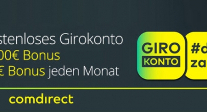 Kostenloses Comdirect Girokonto mit bis zu 148,- Euro Prämie und kostenloser EC- & VISA-Karte
