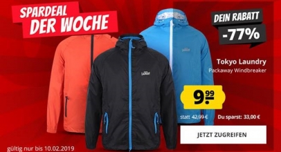 Sportspar: Tokyo Laundry Herren Jacke für 9,99€