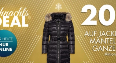 Weihnachts-Deal bei Galeria: 20% Rabatt auf Jacken und Mäntel für die ganze Familie!