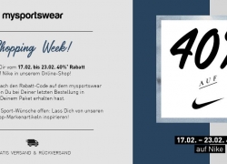 MySportswear: 40% Rabatt auf Alles von Nike + Versandkostenfrei
