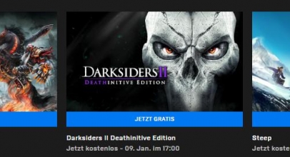 3 kostenlose Epic-Games; „Steep“ – „Darksiders Warmastered Edition“ – „Darksiders II Deathinitive Edition“ (bis 09.01.2020 17:00 Uhr)