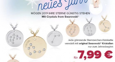 Sternzeichen-Halskette mit original Swarovski Kristallen für nur 7,99€!