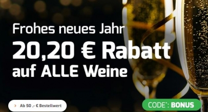 Weinvorteil: Bis zu 67% Rabatt + 20,20€ Extra-Rabatt