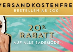 Hunkemöller: 20% Rabatt auf ALLE Bademode + Versandkostenfrei ab 20€