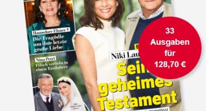 33 Ausgaben “BUNTE” für 128,70€ + 120€ Verrechnungsscheck