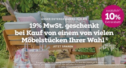 Mömax: 19% Rabatt auf ausgewählte Möbelstücke
