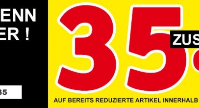 XXXLutz: 35% Rabatt auf bereits reduzierte Artikel!
