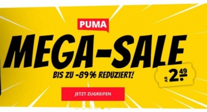 SportSpar: Bis zu 95% Rabatt auf Puma Artikel