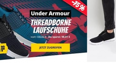 Under Armour Threadborne Slingwrap Fade Laufschuhe (1295724-001) für nur 31,99€
