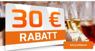 Weinvorteil: 30€ Rabatt ab 60€ MBW