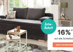Cnouch.de: 16% Rabatt auf Schlafsofas!