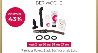ORION Erotikshop: 43% Rabatt auf 7-teiliges Paket „Black Box“!