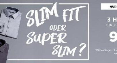 ETERNA: 3er Pack – Slim Fit oder Super Slim Hemden für 99€