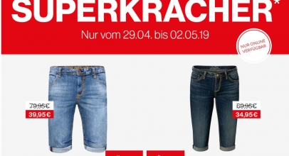 Camp David: Herren oder Damen Jeans-Shorts 50% reduziert