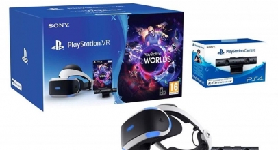 PlayStation VR (V2) – (Virtual Reality) Brille [PlayStation 4] + Kamera + VR Worlds für 199,99€