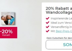 MeinFoto:  20% Rabatt auf eine Wandcollage!
