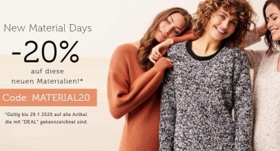 Bonprix: New Material Days mit 20% Rabatt!