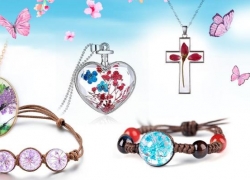 SILVITY: Frühlings-Schmuck mit echten Blumen zum Sonderpreis!