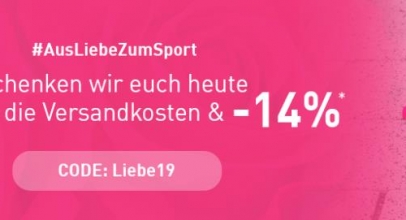 Intersport: 14% Rabatt auf ausgewählte Artikel + Versandkostenfrei