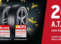 A.T.U – 20,-€ Coupon beim Kauf von 4 Continental Reifen!