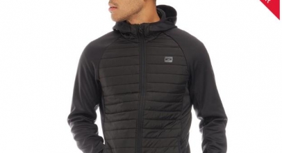Jack & Jones Herren Multi Steppjacke in Schwarz für 29,44€ (statt 45€)