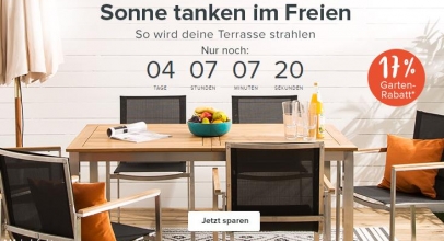 Home24: 17% Rabatt auf Gartenmöbel! + 12% Rabatt auf alle Sofas